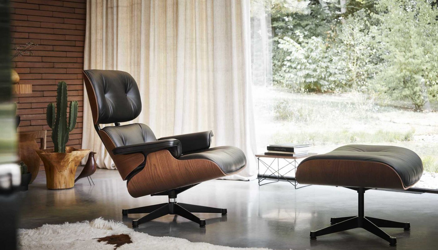 EAMS LOUNGE CHAIR AND OTTOMAN | Objects of Desire