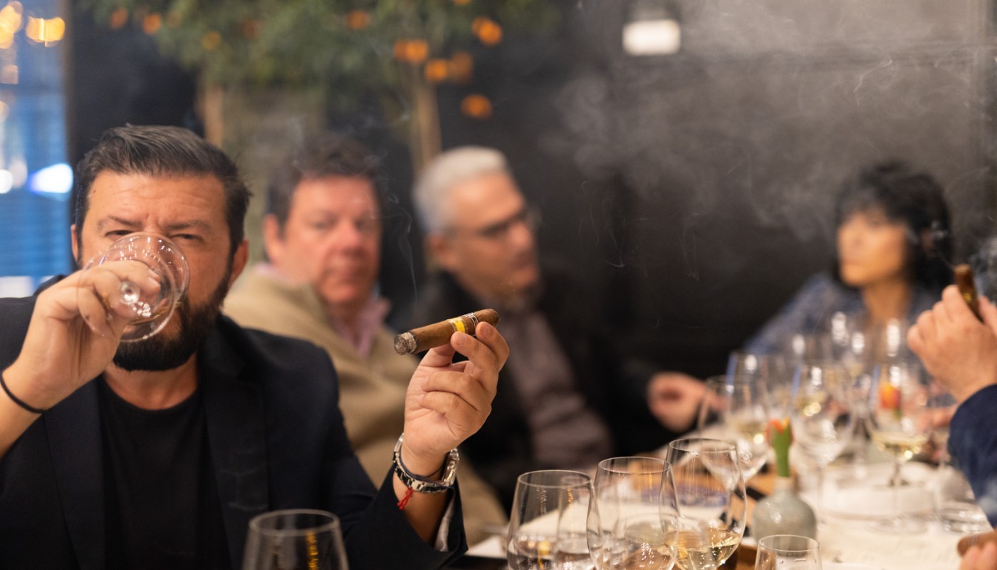 Monzu cigar dinner | The Food & Leisure Guide